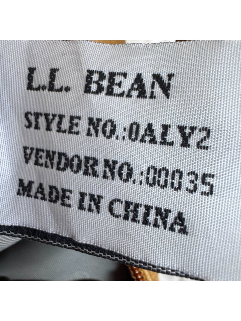 Vintage LL Bean AmeriBag Mini Sling Bag Crossbody or Leather Wristlet Tan OALY2 - Picture 8 of 10